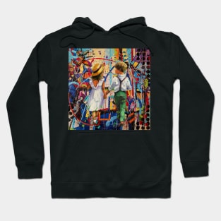 Girl & Boy pop art Hoodie